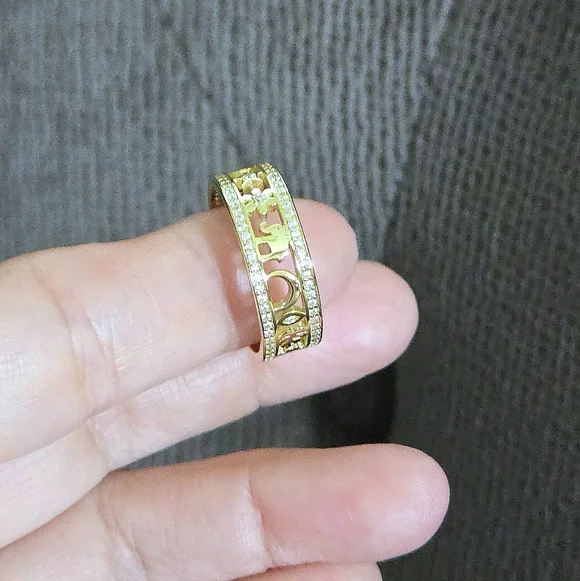 Neo Relique Gold💛 Double✌️ Band Ring💍 with Symbols - NIB - Picture 3 of 16